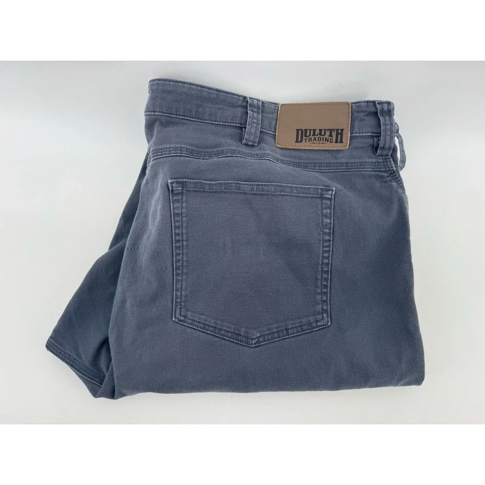 Duluth Trading Co Flex Fire Hose Pants Men's 42x34 Gray Blue Workwear